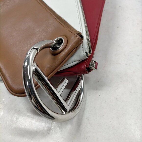 Fendi Cosmetic Pouch Red Leather 308-082325 - Picture 9 of 16